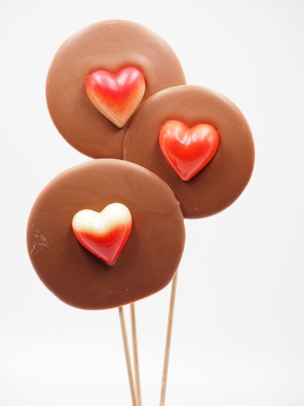 Piruleta Chocolate corazón