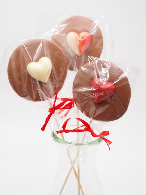 Piruleta Chocolate corazón